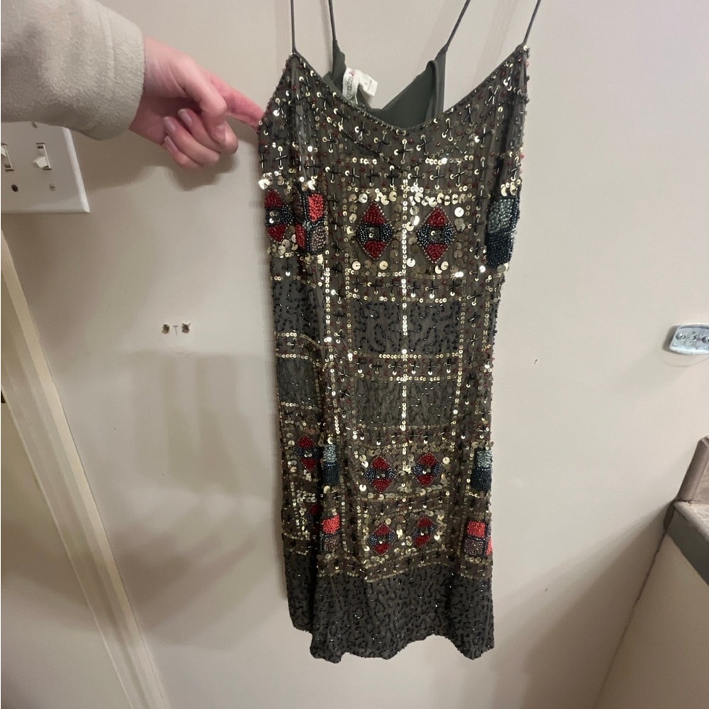 Chelsea and Violet beaded dress